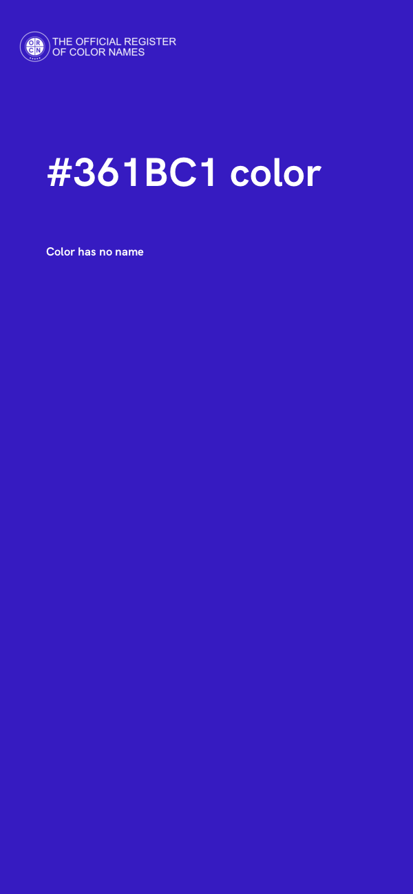 #361BC1 color image