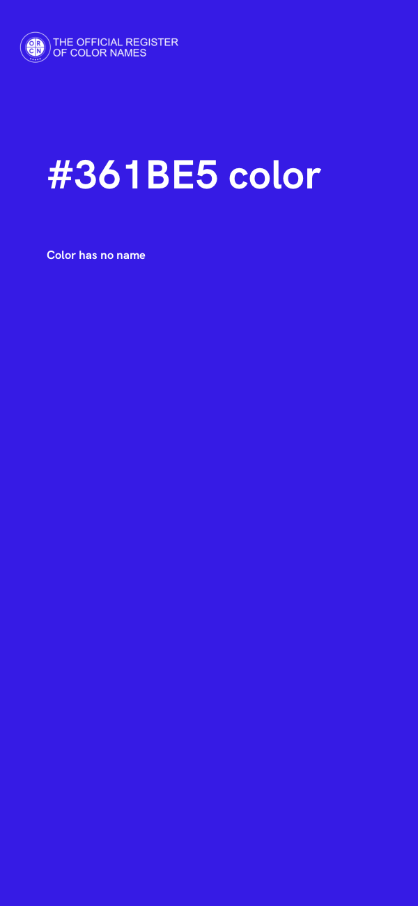 #361BE5 color image