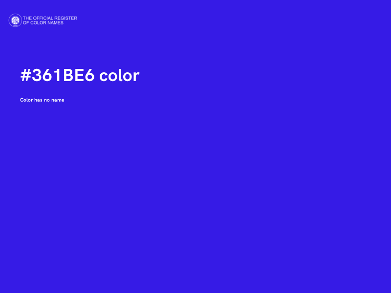 #361BE6 color image