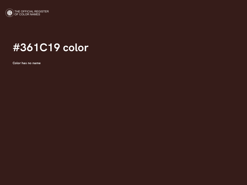 #361C19 color image