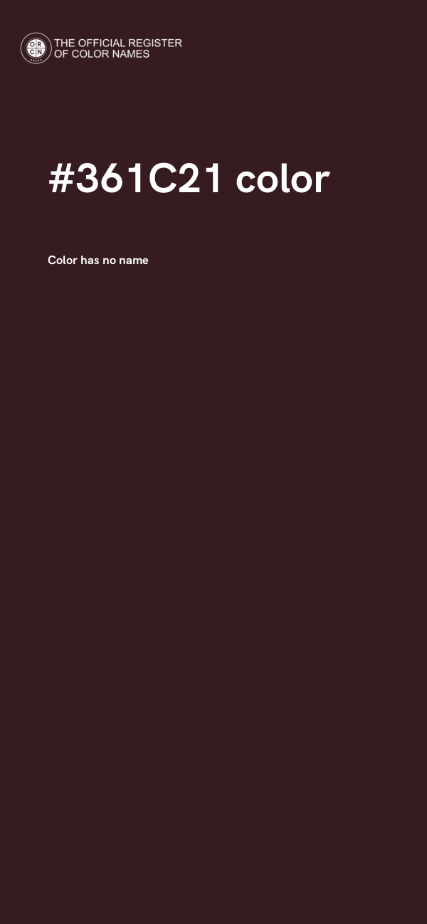 #361C21 color image