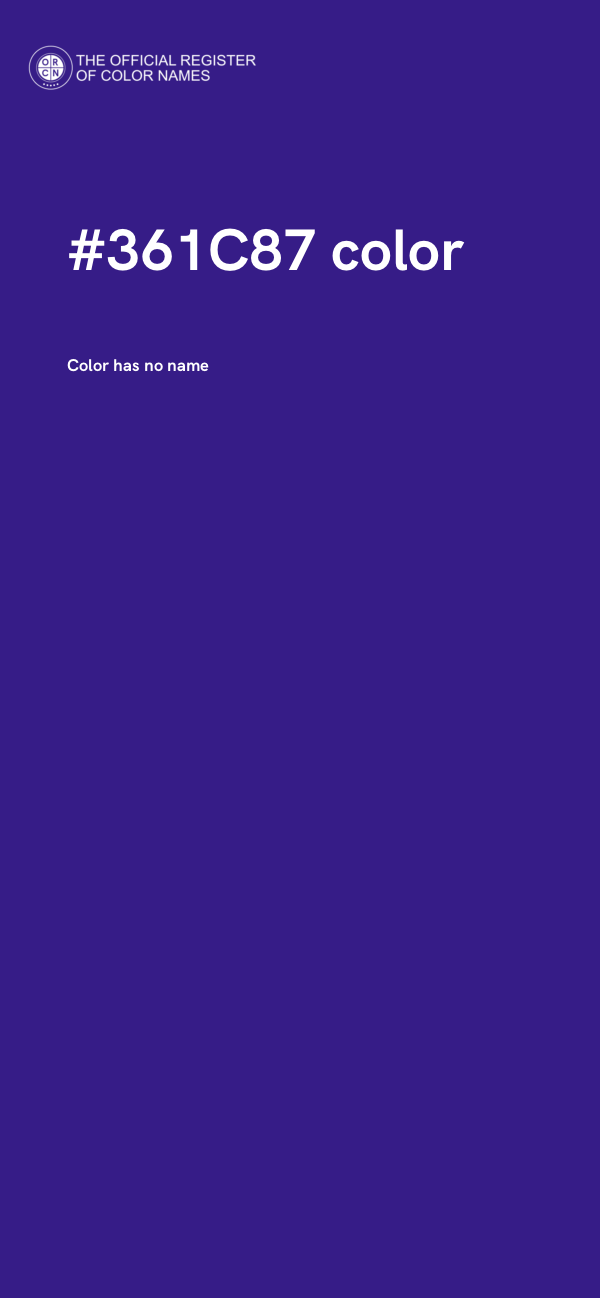 #361C87 color image