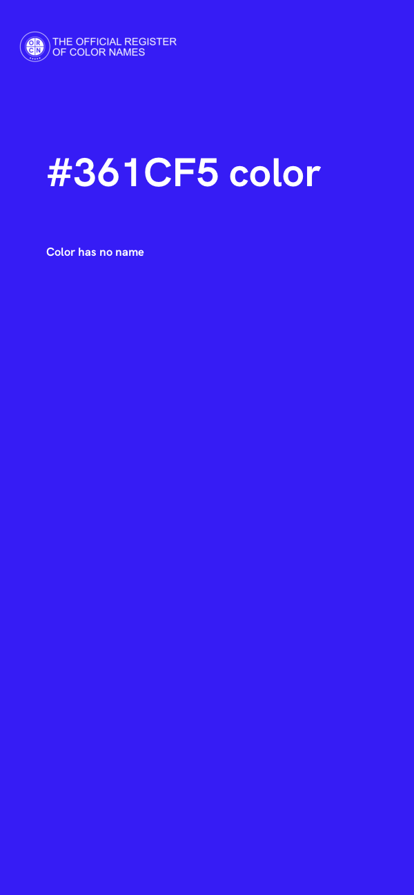 #361CF5 color image