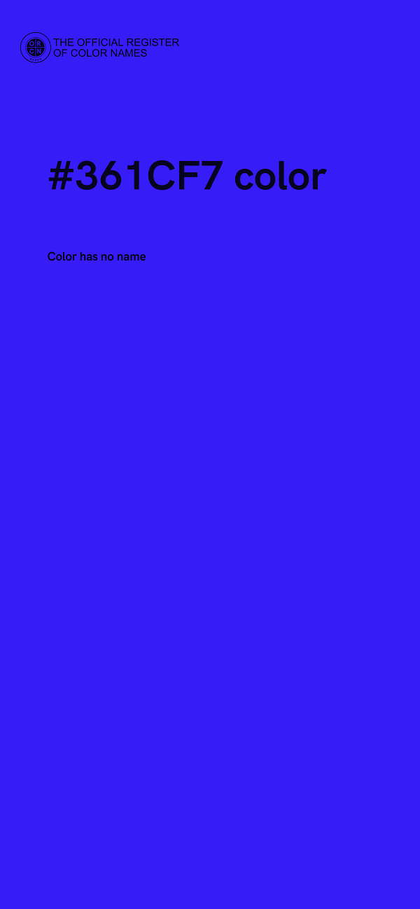 #361CF7 color image