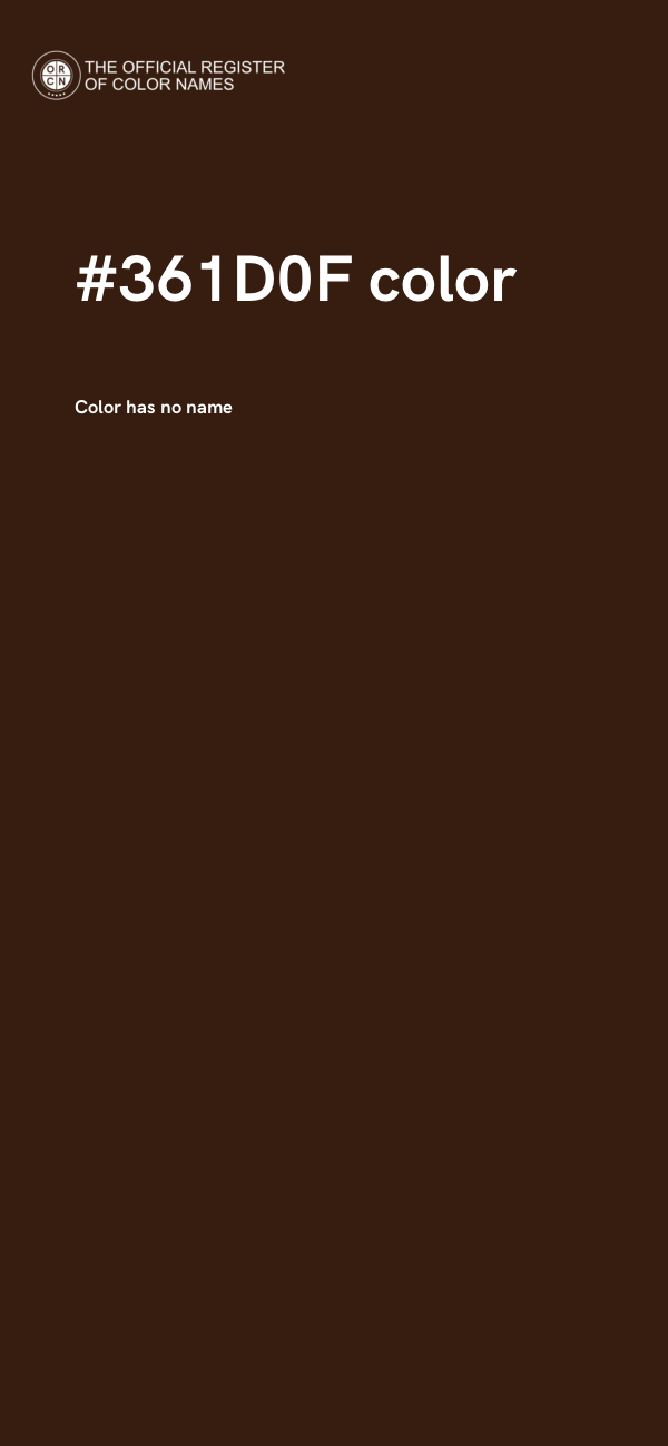 #361D0F color image
