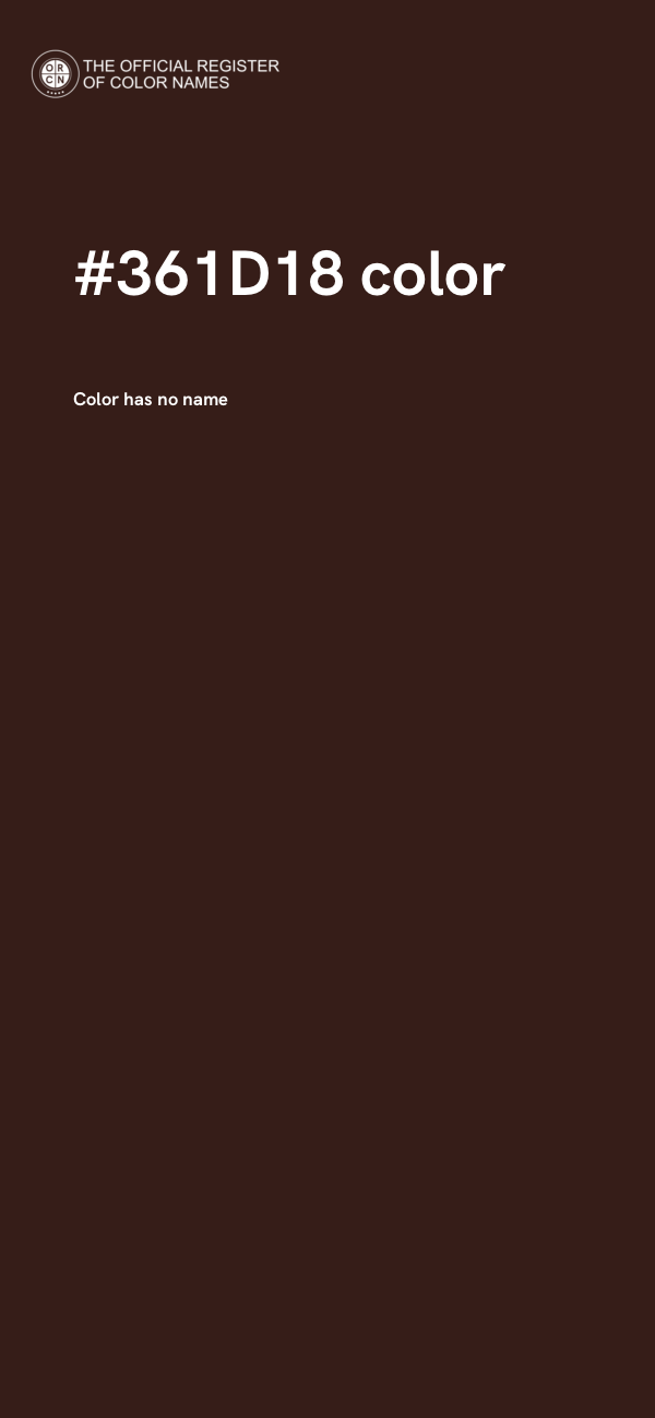 #361D18 color image