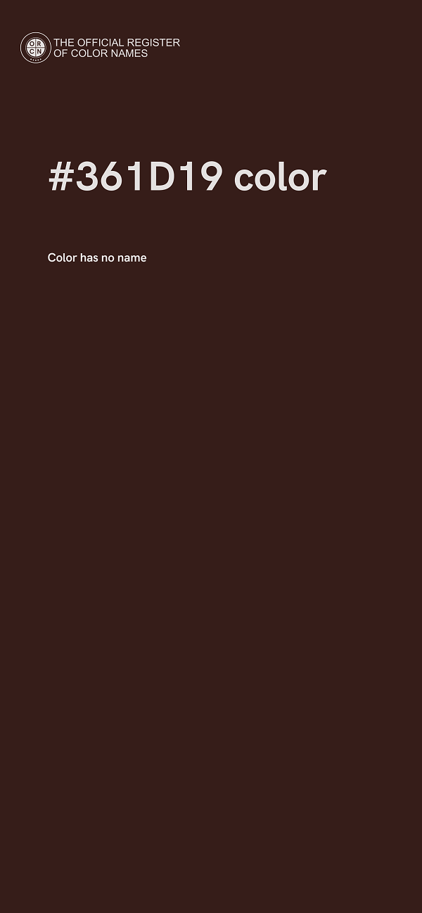 #361D19 color image