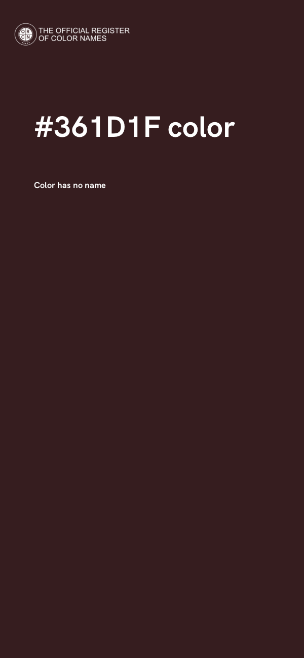 #361D1F color image