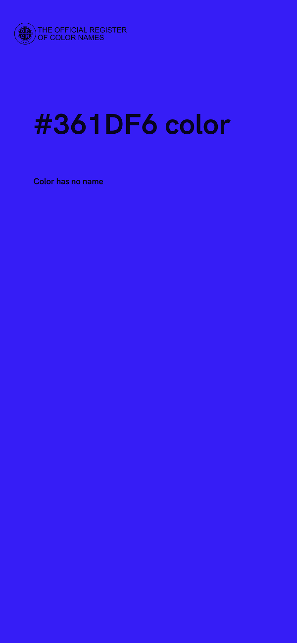 #361DF6 color image