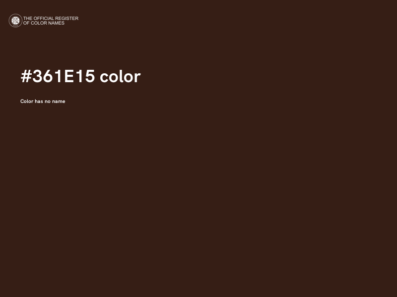 #361E15 color image