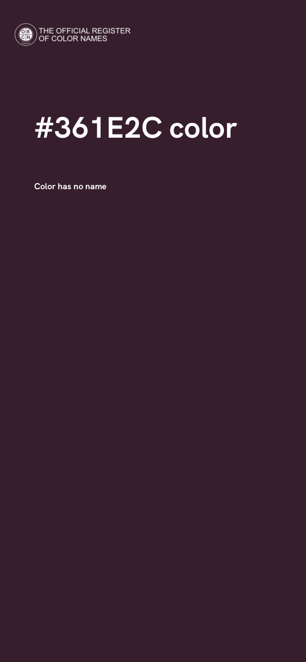 #361E2C color image