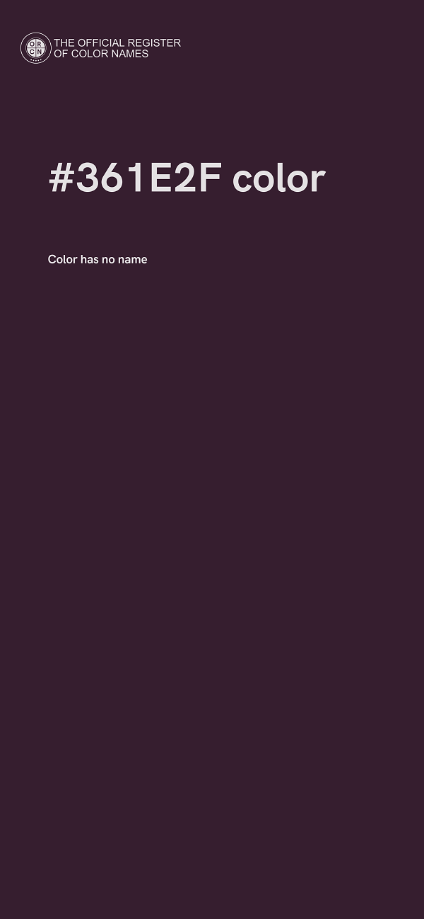 #361E2F color image