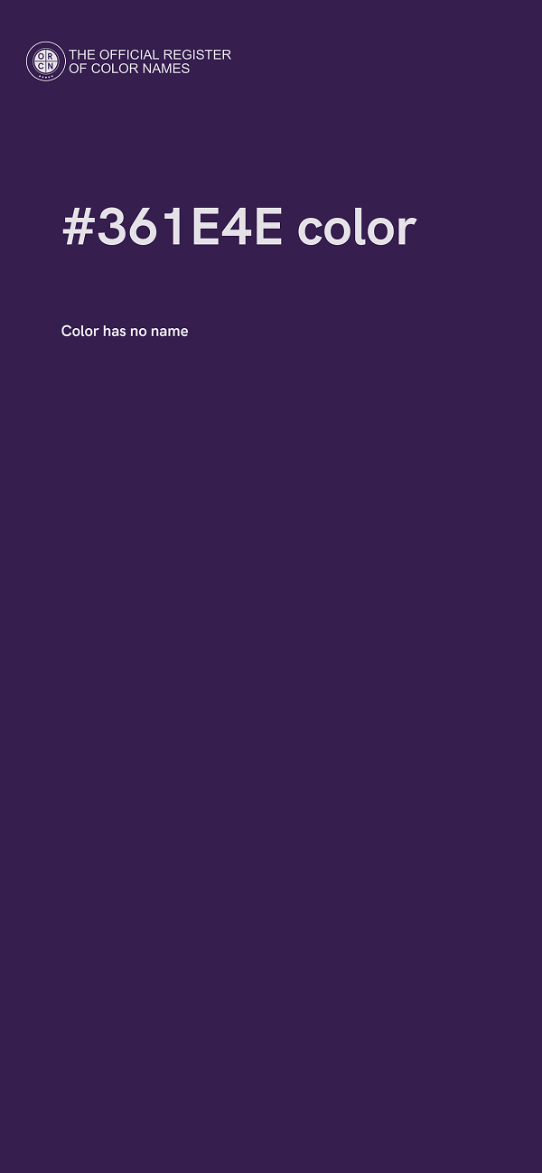 #361E4E color image