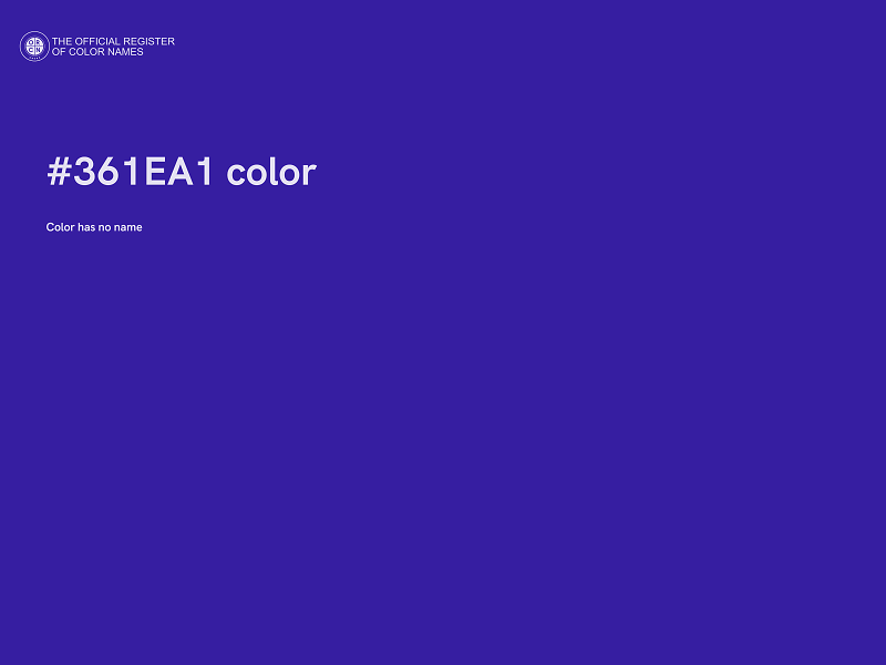 #361EA1 color image