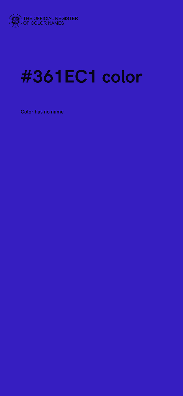 #361EC1 color image