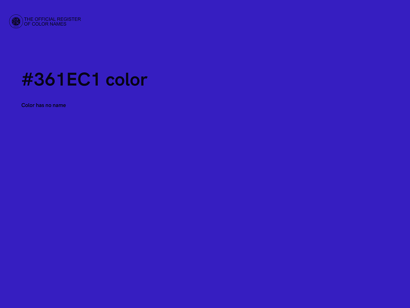 #361EC1 color image