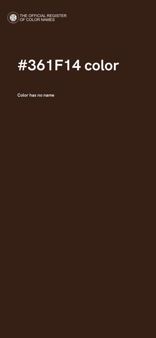 #361F14 color image