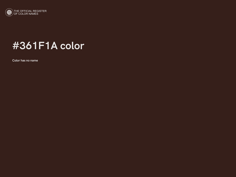 #361F1A color image