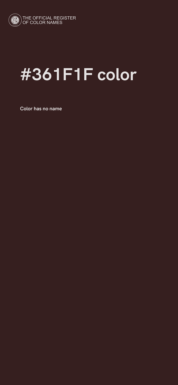 #361F1F color image