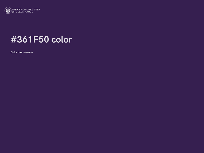 #361F50 color image