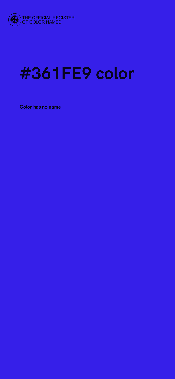 #361FE9 color image