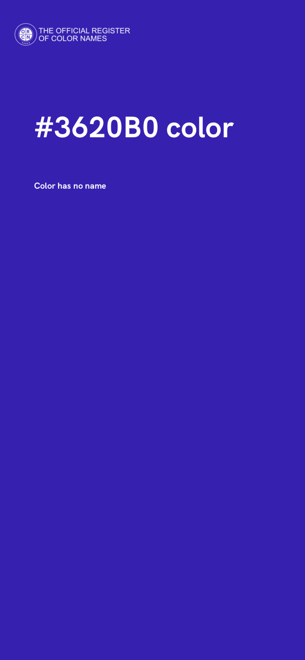 #3620B0 color image