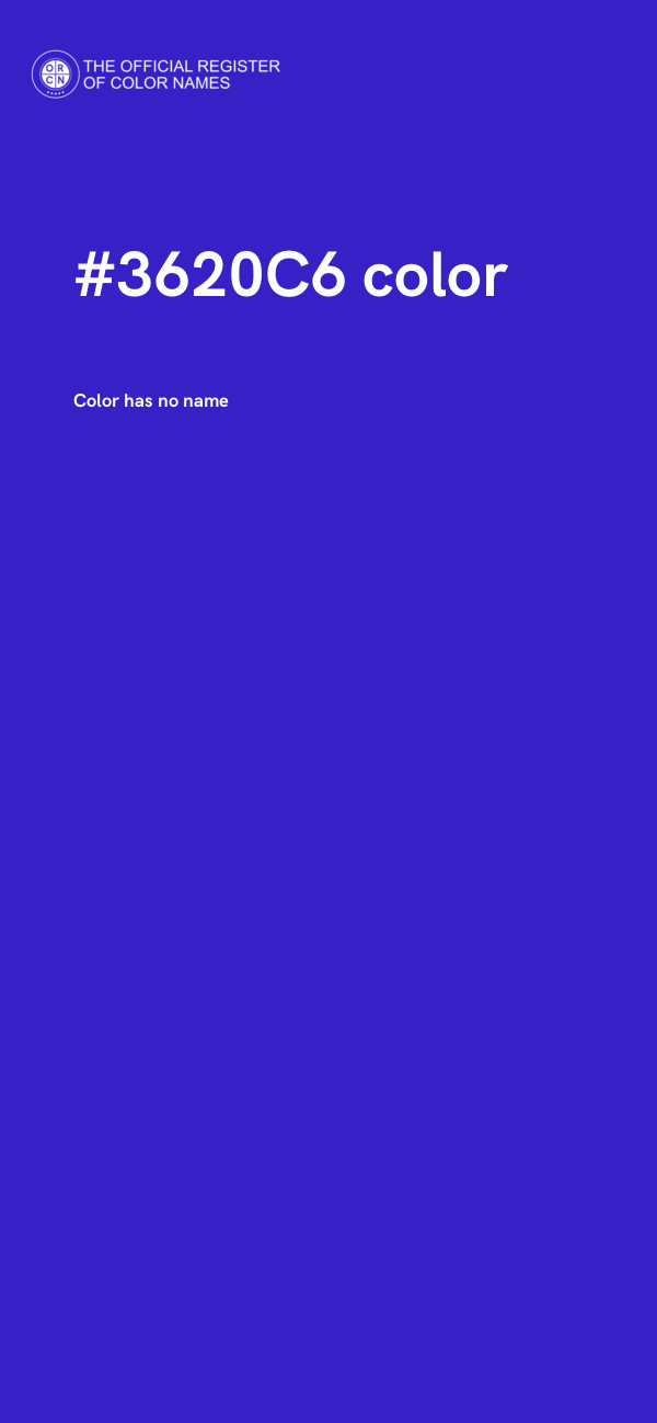 #3620C6 color image
