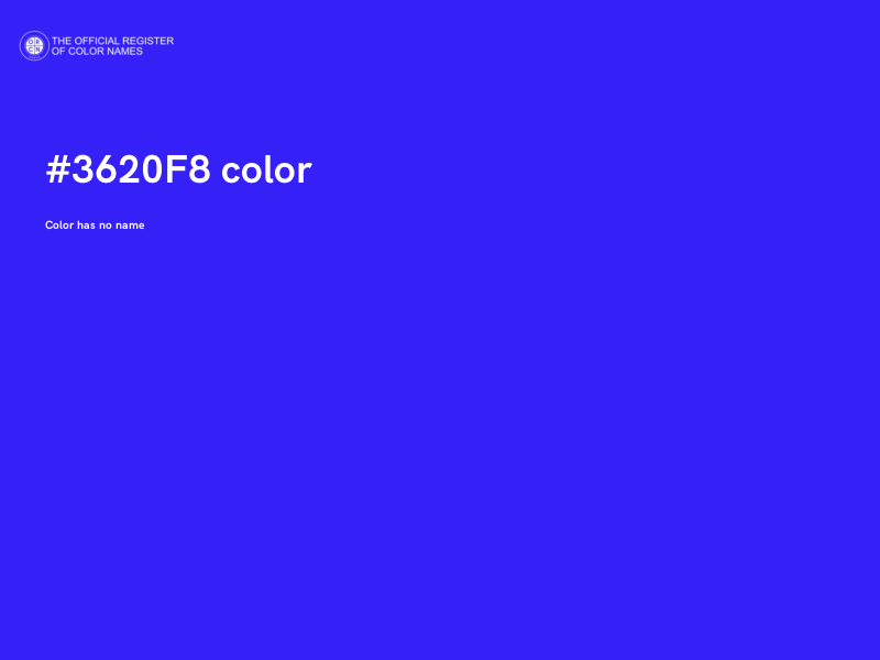 #3620F8 color image