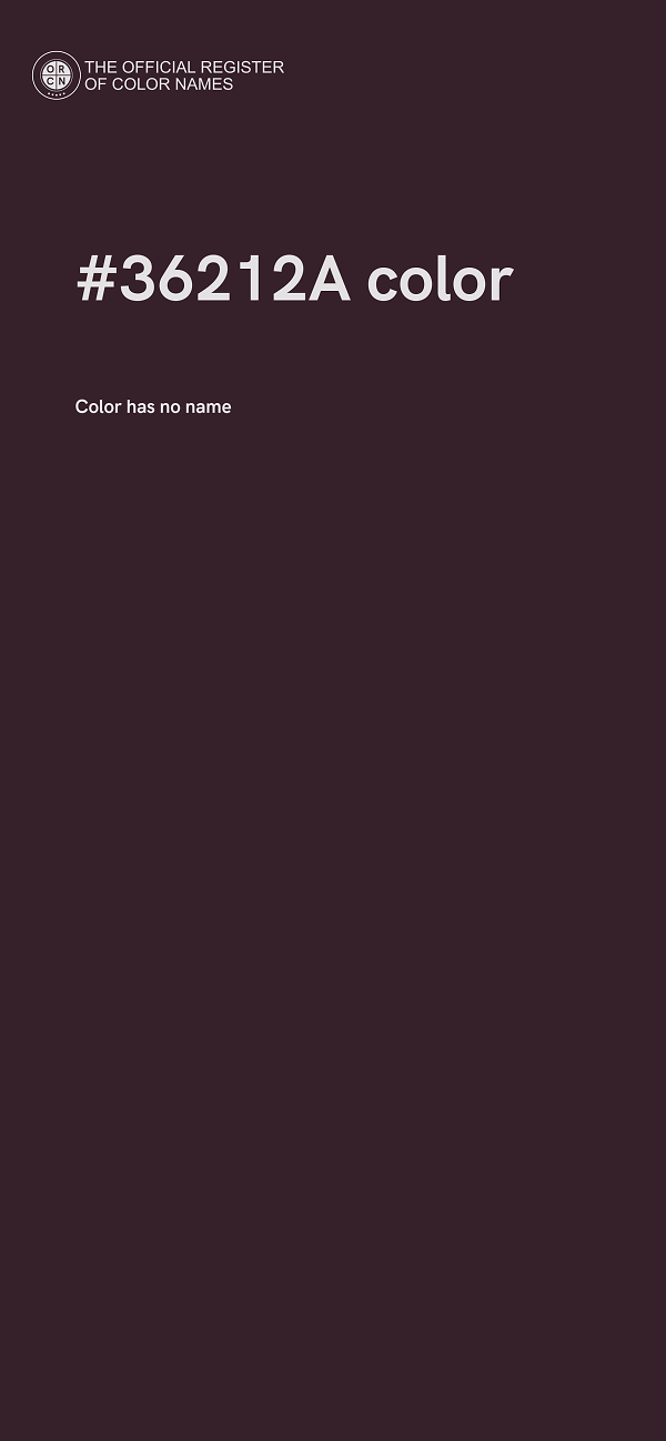 #36212A color image