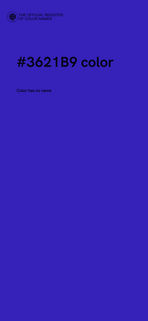 #3621B9 color image