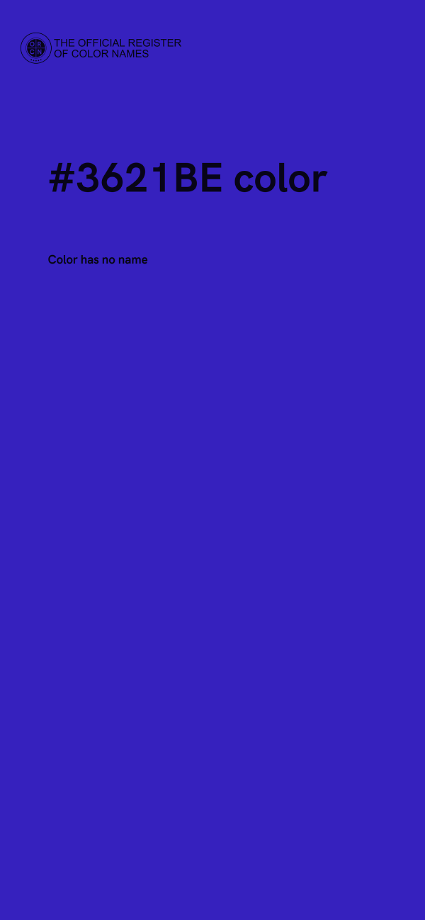 #3621BE color image