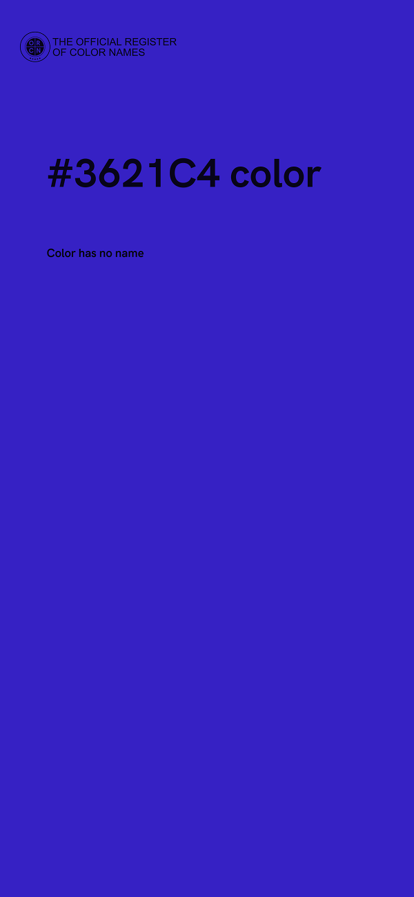 #3621C4 color image