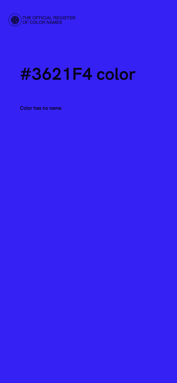 #3621F4 color image