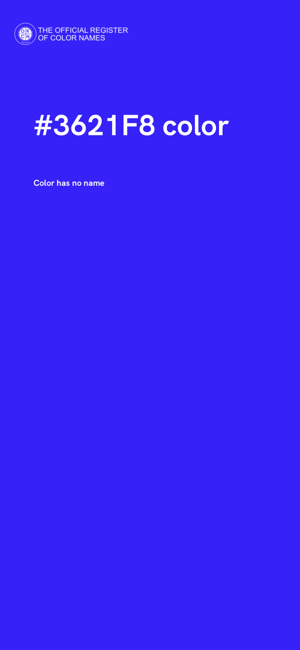 #3621F8 color image
