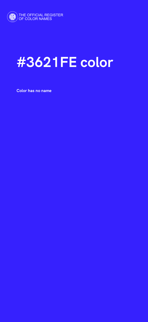 #3621FE color image
