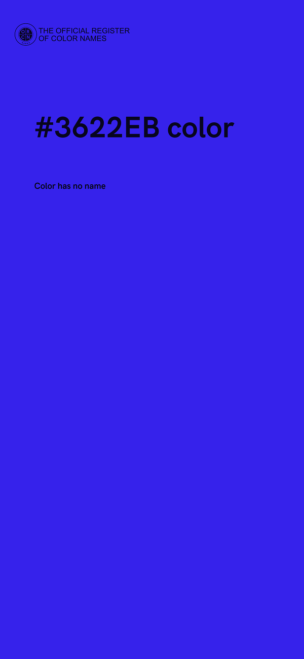 #3622EB color image