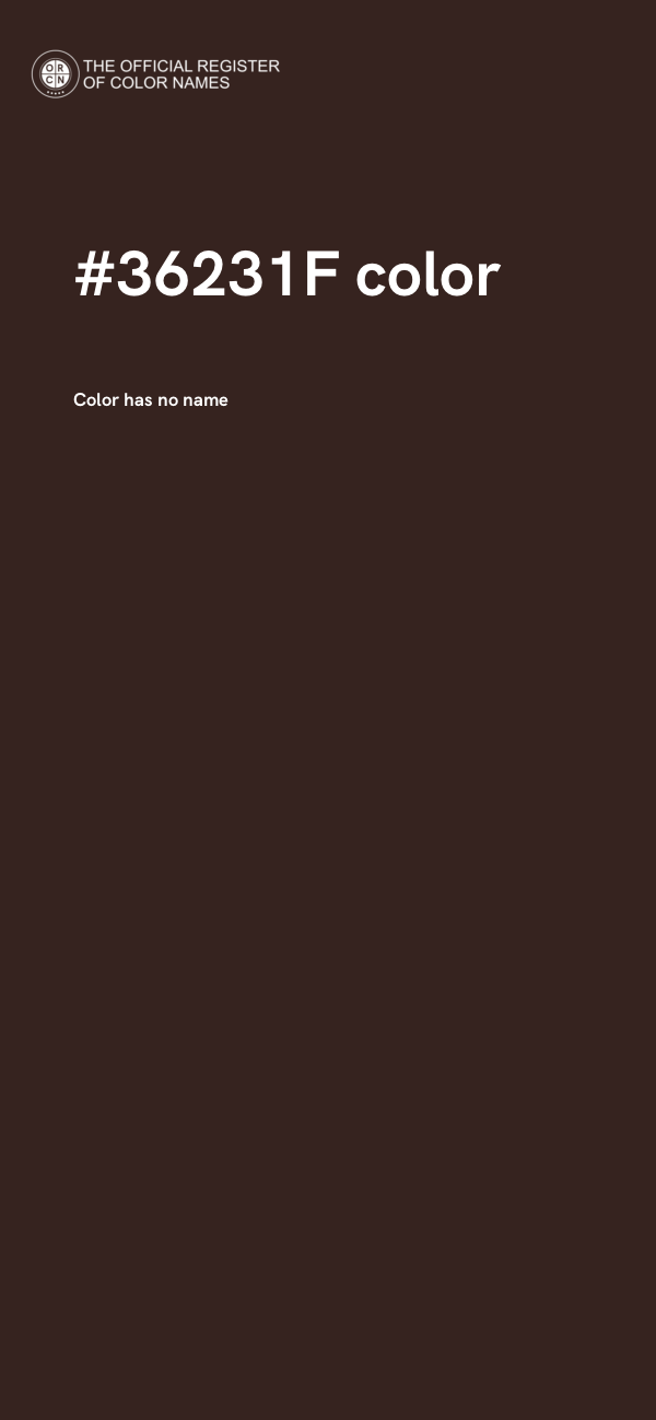 #36231F color image