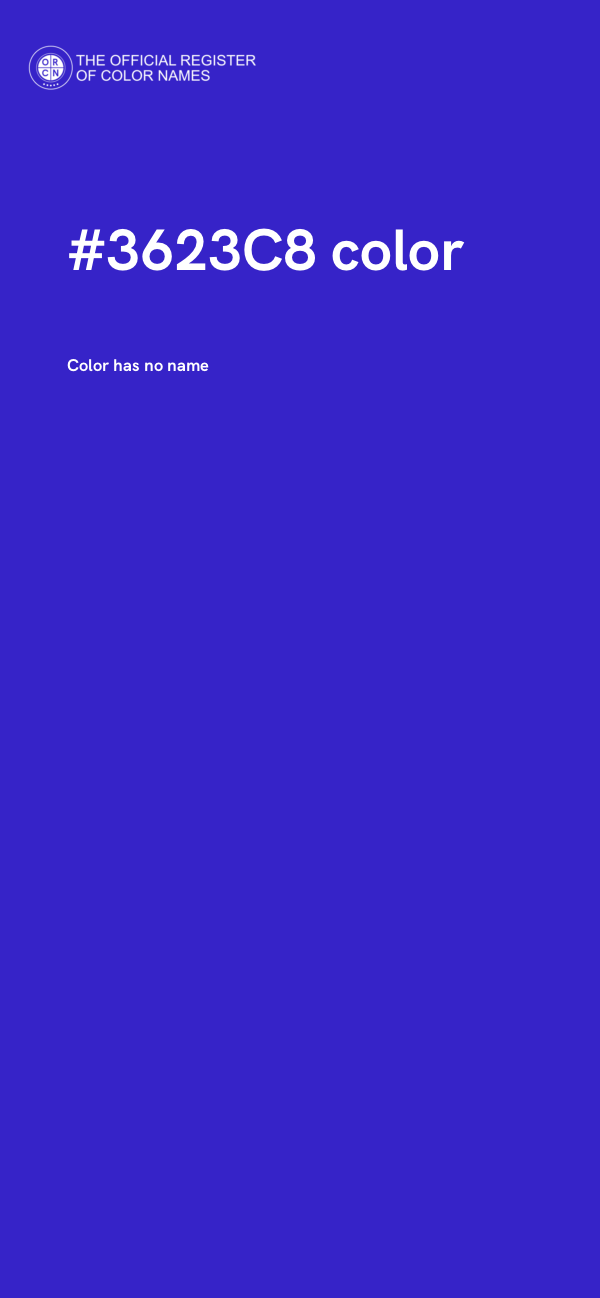 #3623C8 color image