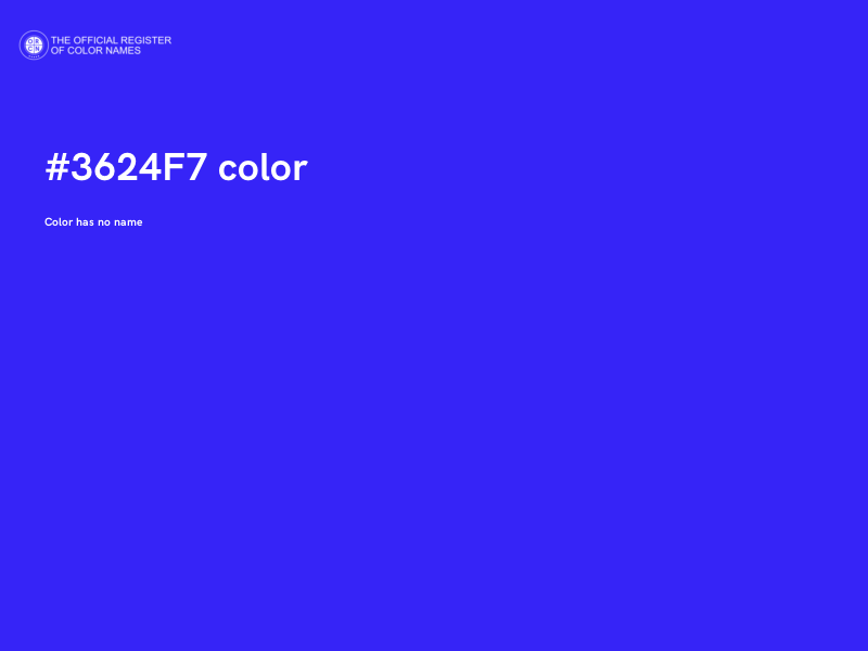 #3624F7 color image