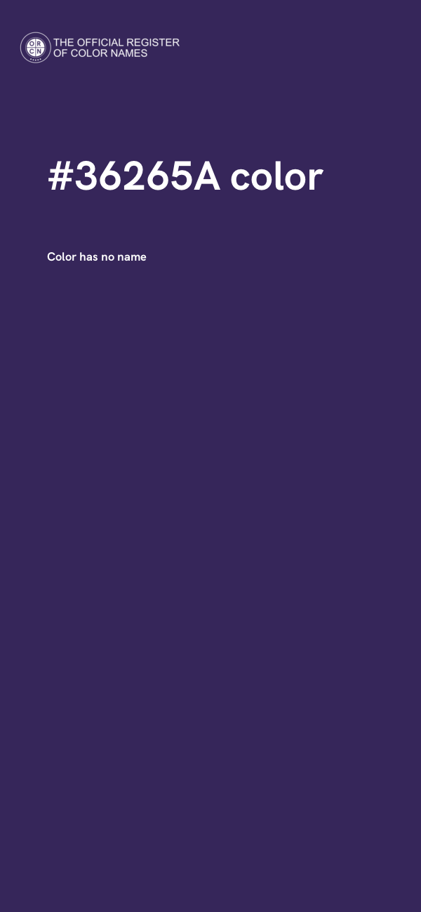 #36265A color image