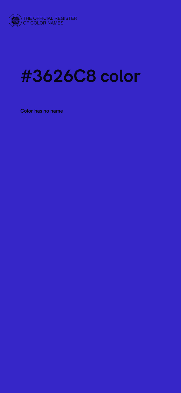 #3626C8 color image