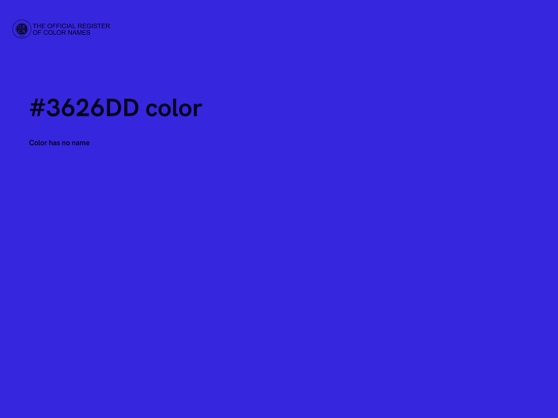 #3626DD color image