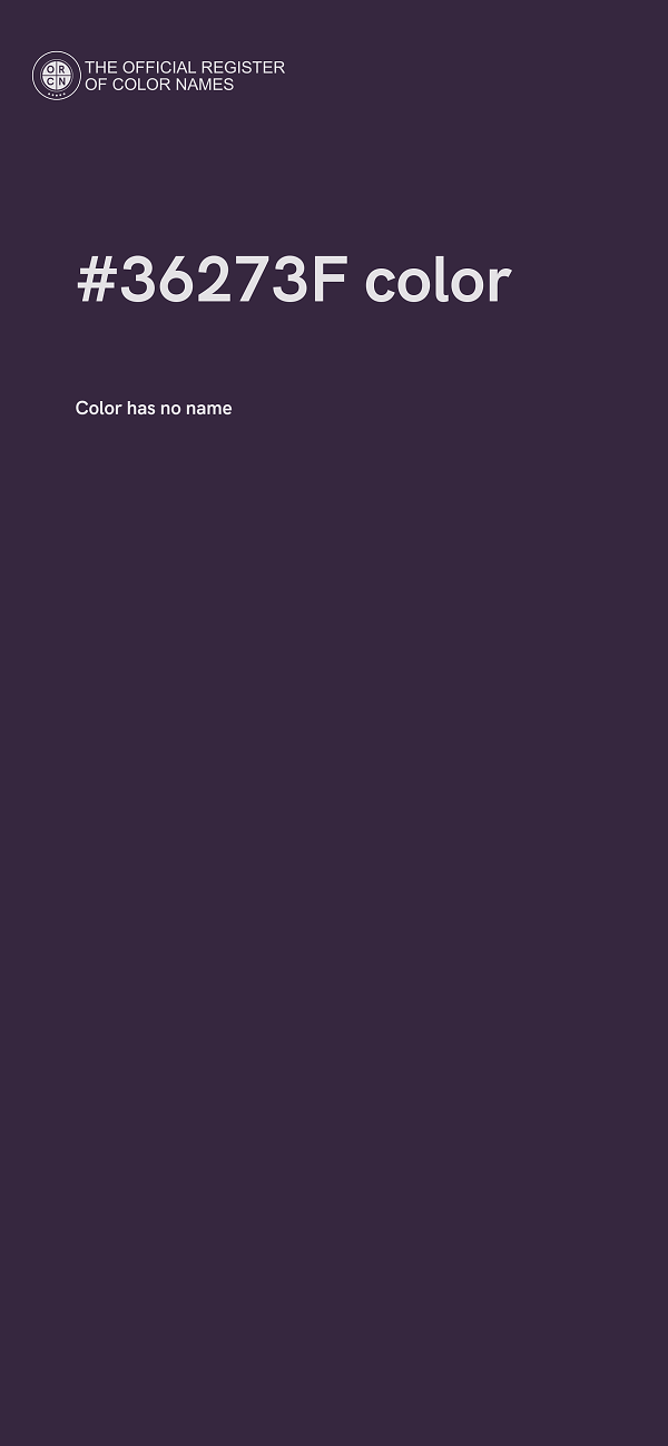 #36273F color image