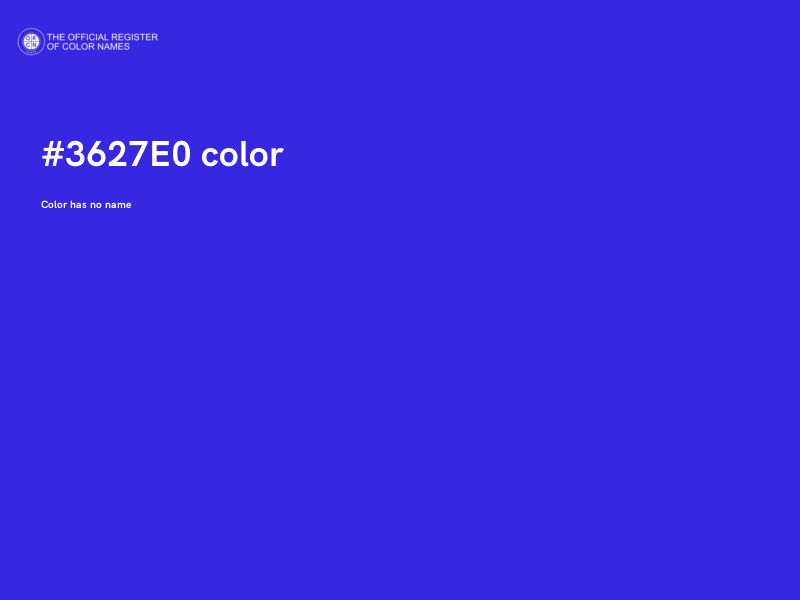#3627E0 color image