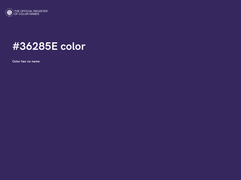 #36285E color image