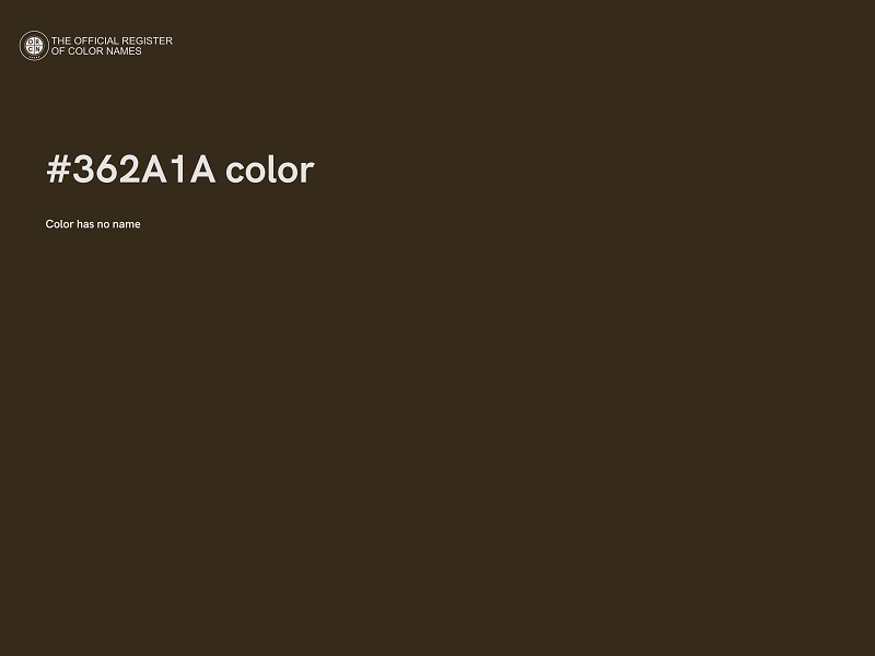 #362A1A color image