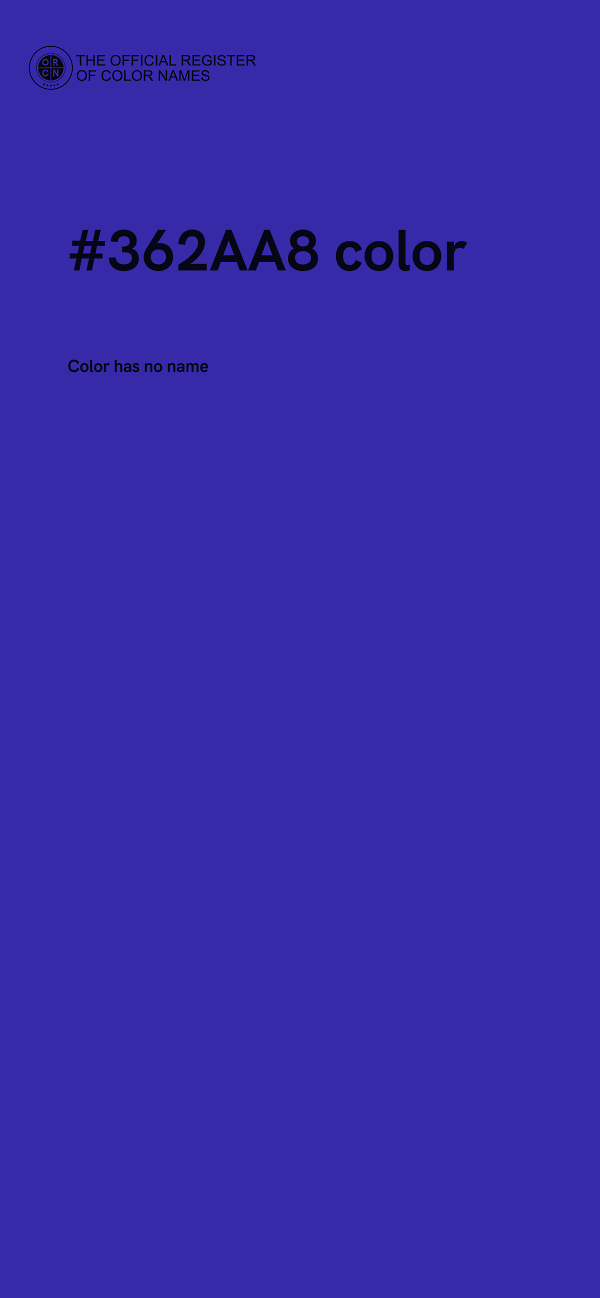 #362AA8 color image