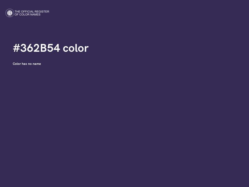 #362B54 color image