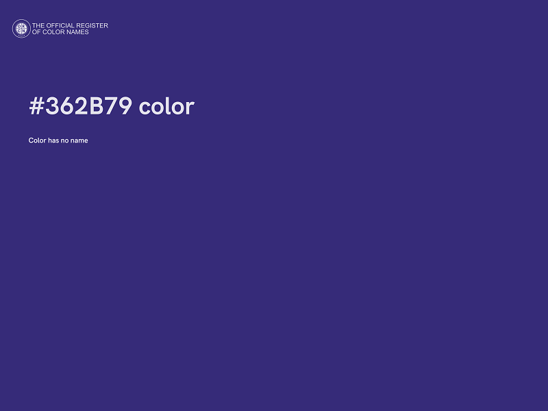 #362B79 color image