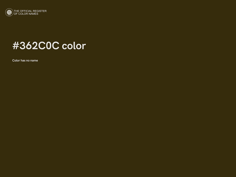 #362C0C color image